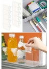 ®  10luŞeffaf Buzdolabı Yan Kapı Düzenleyici Buzdolabı Dolap İçi Bölümleyici Aparatlar