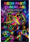 ® 100 Adet Fosforlu Glow Stick Parti Seti | Bileklik, Kolye ve Eğlenceli Işık Çubukları