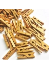 100lü Gold Ahşap Mandal 2.5cm (10lu Paket-1000 Adet)