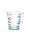 ®  1000 ml Renkli Dereceli Sert Plastik Mutfak Ölçü Kabı