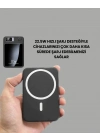 10000mAh Kapasiteli Manyetik USB-C ve Kablosuz Powerbank W09