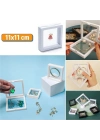®  11x11cm Standlı 3D Takı Ziynet Hatıra Koleksiyon Saklama Kutusu Şeffaf Film Çerçevesi