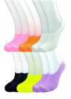 12 Adet Canlı Renk Kadın Spor Babet Çorap