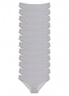 12 adet Süper Eko Set Likralı Kadın Slip Külot Gri