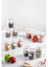 12li Barok Yuvarlak 2 Boy Kavanoz Seti & Saklama Kabı & Erzak Kabı 6*500 ML,6*250 ML)