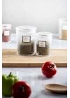 12li Barok Yuvarlak 2 Boy Kavanoz Seti & Saklama Kabı & Erzak Kabı 6*500 ML,6*250 ML)