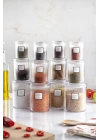 12li Barok Yuvarlak 3 Boy Kavanoz Seti & Saklama Kabı & Erzak Kabı  (4*1000 ML, 4*500 ML,4*250 ML)