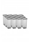 12li Kavanoz Seti & Saklama Kabı & Erzak Kabı 12x1900 Ml (20 Lı Etiket Hediyeli)