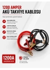 1200 Amper Akü Takviye Kablosu 2 Metre Bakır Uçlu