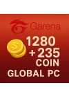 1280 + 235 Coin Garena Global PC