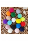 12mm Renkli Karışık Yumuşak Ponpon Peluş 200 Adet