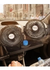 12V Araç İçi Vantilatör Çift Modlu Döner Başlıklı Oto Fan