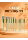 13 Parça Makyaj Fırça Seti Far Fırçası Allık Fırçası Yumuşak Uçlu