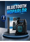 15W Güçlü Ses Çıkışlı Bluetooth Hoparlör FM Radyo ve Mikrofon Destekli