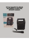 15W Güçlü Ses Çıkışlı Bluetooth Hoparlör FM Radyo ve Mikrofon Destekli