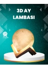 16 Renkli 3D Ay Gece Lambası RGB Modlu Şarjlı
