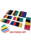 ® 164 Parça Set Isıyla Daralan Makaron Kablo Koruyucu Kılıf