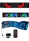 16x96 LED Yazı Paneli 60 cm Esnek RGB Işıklı Programlanabilir Ekran