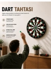 17 İnç Dart Tahtası Sağlam Ahşap Gövde ve Uzun Ömürlü Kullanım