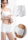2 Adet Kadın Dikişsiz Görünmez İz Yapmaz Mini Şort Boxer Beyaz