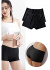 2 Adet Kadın Dikişsiz Görünmez İz Yapmaz Mini Şort Boxer Siyah