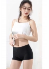 2 Adet Kadın Dikişsiz Görünmez İz Yapmaz Mini Şort Boxer Siyah Beyaz
