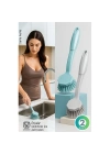 ® 2li Mutfak Lavabo ve Tencere Fırçası Seti - Çizmez Kıl Yapılı Ergonomik Bulaşık Yıkama Fırçası