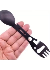 2li Paket Taktiksel Spork Kaşık Çatal - 5 Fonksiyonlu - Paslanmaz Çelik