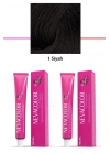 2 li Set Premium 1 Siyah - Kalıcı Krem Saç Boyası 2 X 50 g Tüp