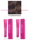 2 li Set Premium 6.35 Çikolata Karamel - Kalıcı Krem Saç Boyası 2 X 50 g Tüp
