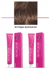 2 li Set Premium 8.0 Yoğun Açık Kumral - Kalıcı Krem Saç Boyası 2 X 50 g Tüp