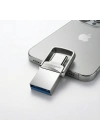 2si 1 Arada USB 3.2 Type-C Ve USB 64GB Metal Flash Disk