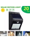 20 Ledli Hareket Sensörlü Dış Mekan Solar Lamba