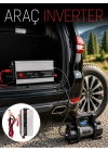 2000W Araç İnverter Aküden Güç Dönüştürücü Elektrik Üreten Taşınabilir