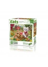 ® 20043 Kediler Çiftlikte 500 Parça Puzzle -KS Puzzle