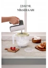 2200 Ml Mikser Kabı Beyaz & Ölçü Kabı & Saklama Kabı-DNY0024