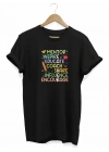 24 Kasım Öğretmenler Günü Baskılı T-shirt - Siyah -