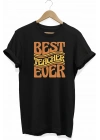 24 Kasım Öğretmenler Günü Hediye Baskılı Oversize Bisiklet Yaka T-shirt - Siyah