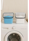 2’li Multibox Deterjanlık Kutusu & Banyo Düzenleyici & Saklama Kutusu 6 Lt Şeffaf