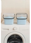 2’li Multibox Deterjanlık Kutusu & Banyo Düzenleyici & Saklama Kutusu 6 Lt Şeffaf