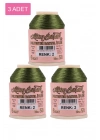 3 Adet Altınbaşak Oya ve Dantel İpi 20 gr - Royaleks - No: 002