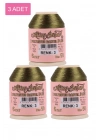 3 Adet Altınbaşak Oya ve Dantel İpi 20 gr - Royaleks - No: 003