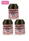 3 Adet Altınbaşak Oya ve Dantel İpi 20 gr - Royaleks - No: 004