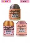 3 Adet Altınbaşak Oya ve Dantel İpi 20 gr - Royaleks - No: 041 - 701 - 769