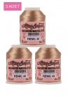 3 Adet Altınbaşak Oya ve Dantel İpi 20 gr - Royaleks - No: 042
