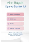 3 Adet Altınbaşak Oya ve Dantel İpi 20 gr - Royaleks - No: 044