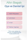 3 Adet Altınbaşak Oya ve Dantel İpi 20 gr - Royaleks - No: 375 - 038 - 316
