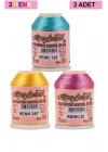 3 Adet Altınbaşak Oya ve Dantel İpi 20 gr - Royaleks - No: 397 - 020 - 129