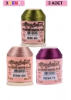 3 Adet Altınbaşak Oya ve Dantel İpi 20 gr - Royaleks - No: 426 - 078 - 434