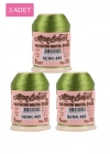 3 Adet Altınbaşak Oya ve Dantel İpi 20 gr - Royaleks - No: 489